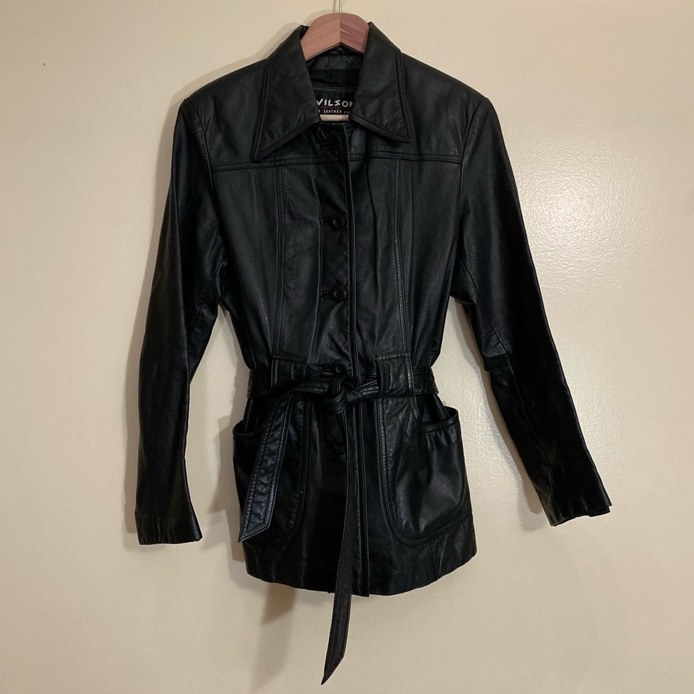 Wilson’s Black Genuine Leather Jacket
